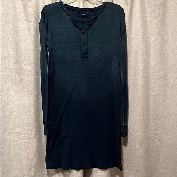 Polo Ralph Lauren Dresses & Skirts - Polo Ralph Lauren Navy Blue Henley Dress Size Small